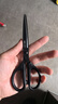 180mm黑刃防锈剪刀  办公家用生活手工剪纸刀办公用品 5把装 黑色6009-S 实拍图