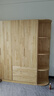 古莉金 实木衣柜卧室平开门柜子木质大衣柜两门三门四门衣橱卧室组合柜 1.6m四门衣柜+角柜 包安装 实拍图