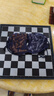 友邦（UB） 国际象棋黑白色磁性可折叠便携成人儿童学生培训教学用棋 4812A（金银色直角大号） 标配 实拍图