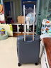 新秀丽（Samsonite）行李箱20英寸简约大波浪箱登机拉杆箱旅行箱KJ1钢青色密码箱 实拍图