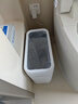宅丽仕垃圾桶无盖式11L方形白色家用客厅卧室厕所缝隙窄边垃圾桶 实拍图