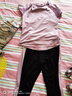 徽昂运动套装瑜伽服套装跑步运动服健身速干衣t恤拼网短袖束脚裤紫M 实拍图