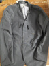 马登工装 美式休闲无领西装外套男机能百搭夹克通勤免烫西服上衣 深灰色 L 实拍图