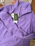 探拓（TECTOP）抓绒衣 户外加厚保暖女抓绒衣纯色立领半开衫柔软舒适抓绒衣 WZRY034 女款丁香紫 L 实拍图