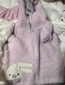 迷你巴拉【绒绒衣】冬新款男女童双面暖外套宝宝保暖毛绒夹克 粉红A61309 100 实拍图