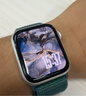 Apple/苹果 Watch SE 智能手表GPS+蜂窝款44毫米星光色铝金属表壳湖绿色回环式运动表带MXHH3CH/B 实拍图
