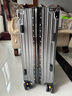 狄斯顿保罗  铝框行李箱男女新款拉杆箱万向轮拉杆箱大容量旅行箱登机密码箱 深灰色-加厚合金框【箱体可坐人】 22英寸 实拍图