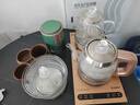 友家铺子（Biooner）全自动上水电热水壶电茶壶茶台烧水壶一体家用办公茶桌嵌入式茶具套装 1L 香槟金-手柄加水三合一款(37*20cm) 实拍图