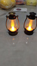 【露营灯】创意复古手提小夜灯网红迷你氛围小马灯桌面摆拍油灯 【黑色+金色】2个装 实拍图