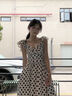 棉致法式V领波点显瘦连衣裙女夏季2025新款小个子高级感温柔风长裙子 176图片色【高品质35.5】 L 100-115斤 实拍图
