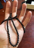 BJYL黑檀木手串男士佛珠文玩手链男女108颗佛珠盘玩手把件送父亲礼物 黑檀108颗-8mm+文玩袋 实拍图