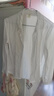 多妙屋女童白衬衫春秋儿童衬衣纯棉小学生校服大童上衣 3673白色  160 实拍图