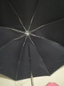 天堂伞折叠伞加固碰击布商务伞防晒遮阳伞钢骨太阳伞男女三折晴雨两用伞 深藏青（8骨钢架雨伞直径100CM） 实拍图