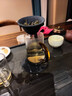 矿石无孔茶漏一体公道杯咖啡过滤器漏斗茶具配件陶瓷茶滤泡茶专用 铁架+无孔茶漏套装 实拍图
