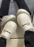 百慕倾臣棉拖鞋女士防水秋冬季新款包根室内外穿居家绒保暖防滑月子棉鞋男 浅咖 38-39 适合37-38 实拍图