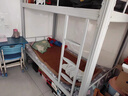 加厚上下铺成人床双人铁架床双层床员工宿舍上下床学校高低架子床 灰色 特厚款 120*200（静音床板) 实拍图