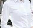 诗兰伦萨加厚保暖长袖白衬衫女职业装学生衬衣上衣正装酒店修身工作服 白色（加绒） XL（110-120斤） 实拍图