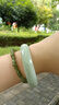 禾玉天然飘绿色玉手镯 女款蓝田玉飘花玉镯子 冰底浅绿送老婆妈妈礼物 内径56-57mm带检测证书 实拍图