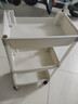 京东物流 书架推车式置物架移动落地储物架简易多层收纳架 3层 【带轮】容量升级 【稳固不晃】 实拍图