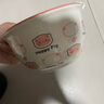 釉下彩可爱卡通碗碟套装家用高颜值陶瓷碗筷盘餐具 2碗2勺 4件套 实拍图