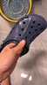 卡骆驰（CROCS）洞洞鞋贝雅男鞋女鞋轻便耐磨一脚蹬拖鞋休闲鞋|10126 深蓝-410 45 (290mm) 实拍图