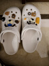 卡骆驰（CROCS）洞洞鞋贝雅男鞋女鞋轻便耐磨一脚蹬拖鞋休闲鞋|10126 白-100 39 (240mm) 实拍图