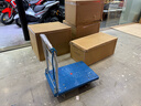 乐优佰易 小推车拉货车手推车平板车 73*47cm4寸PVC耐磨轮加厚折叠手拉车 仓库物流工厂用 实拍图
