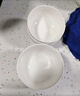 友来福陶瓷碗白瓷中式小碗家用4.5英寸米饭碗喝汤碗面碗套装6只装 实拍图