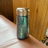 虎牌（TIGER）香港直邮纯钛保温杯迷你小巧便携口袋杯茶水分离钛杯高颜值水杯子 孔雀蓝【纯钛】230ml 实拍图