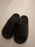 DMPD凉拖鞋男夏季新款防臭户外踩屎感厚底居家防滑按摩底浴室情侣拖鞋 黑色 37-38 (225mm) （适合36-37） 实拍图