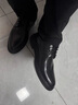 卡帝乐鳄鱼软牛皮冬季男士皮鞋新款通勤商务正装鞋子真皮加绒增高新郎结婚鞋 【商场同款】光皮黑色 40 实拍图