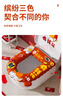 雅高马桶坐垫秋冬季加厚保暖硅胶马桶圈套黏贴式防水通用发财款2个装 实拍图