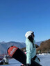 DOOK SNOW 新款滑雪服女套装韩版单板双板防风防水保暖夹棉滑雪装备 808绿色+605米白（牧途雪） M （100-110斤） 实拍图