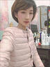 爆款轻薄棉衣女短款2025秋冬新款修身保暖圆领棉服内胆小棉袄外套 粉色-正品【卡码拍大】 M 建议80-90斤 实拍图