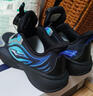 鸿星尔克（ERKE）童鞋男女童运动鞋儿童中大童缓震型跑鞋正黑/数码蓝35 实拍图