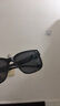 白小奢墨镜套近视眼镜 227黑框竖钉偏光 墨镜男女款 开车防紫外线太阳 实拍图