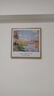 梵高莫奈原木风小清新装饰挂画世界名画客厅餐厅小众油画 O款莫奈《塞纳河畔的春天》 40*40cm 原木色木纹框+油画布 实拍图