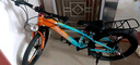 凤凰山地自行车男女变速山地车碟刹青少年儿童自行车学生单车 星际 橙蓝【变速】后座+LED灯+三刀轮 22寸【适合130-170cm】 实拍图