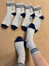 梦特娇100%纯棉袜子男士秋冬季中筒艾草精油7A抗菌防臭吸汗厚款休闲棉袜 实拍图