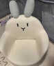 ZRYZ儿童沙发宝宝婴幼儿卡通可爱小沙发幼儿园阅读角靠背学坐小椅子 【科技布】小号米色兔子 海绵 实拍图