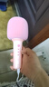 全民K歌 无线麦克风家庭ktv变声器儿童卡拉OK电视音箱抖音直播蓝牙k歌宝手持话筒音响一体户外娱乐S5粉色 实拍图