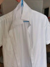 雅戈尔（YOUNGOR）短袖衬衫男素色DP免烫衬衫纯棉面料抗皱易打理新品 GSDP10171BJA白色 42 实拍图