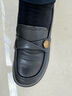 森达乐福鞋女鞋春秋新款商场同款通勤一脚蹬小皮鞋XCA01CA4 经典款-黑色 38 实拍图