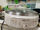 苏泊尔（SUPOR）电饼铛家用电火锅多功能锅 烤肉锅电烤盘电烤炉烤肉火锅一体 煎烤机煎烙炖煮烤涮一体两用锅 0涂层30cm烤盘6cm深2档1400w 实拍图