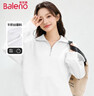 班尼路（Baleno）半拉链设计感翻领卫衣女2025春秋季新款亲肤舒适透气外穿内搭上衣 实拍图