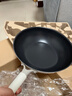 三禾微纳无涂层不粘炒锅不锈钢炒菜锅无油烟含钛锅具30cm雾月白配钢铲 实拍图