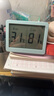 得力（deli）室内温湿度表 LCD\电子温湿度计老人儿童礼物生日礼品带背光功能 婴儿房办公用品 蓝色LE501-TQ 实拍图