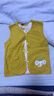 婴唯棉两面穿婴儿马甲春秋宝宝背心新生儿小马甲双层纯棉男女儿童坎肩 姜黄小象 110 实拍图