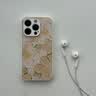 素洛新款桃花苹果iPhone17promax手机壳Air液态小羊皮16pro防摔15plus高级感14男女情侣12保护壳11全包 古董白【桃花】 iPhone14 Pro 实拍图