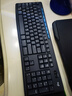 罗技（Logitech）MK275 键鼠套装 无线键鼠套装 办公键鼠套装 全尺寸 商务键鼠套装 带无线2.4G接收器 黑蓝色 实拍图